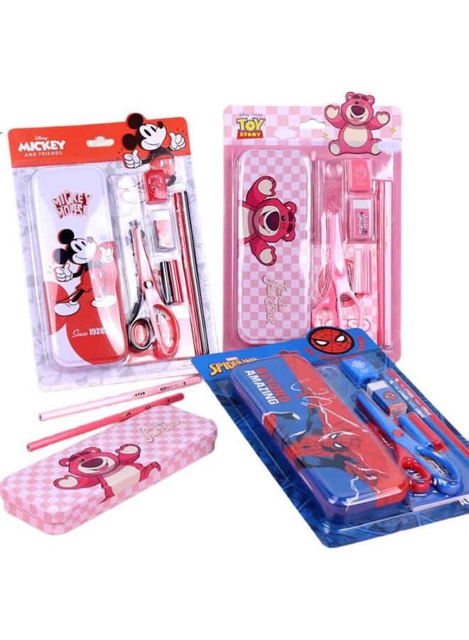 Disney 8-Piece Stationery Set, Pencil Case, First Grade Gift Box, School Supplies, Birthday Gift For Boys And Girls, Children'S Present, Mickey D01131M1 - Image 1