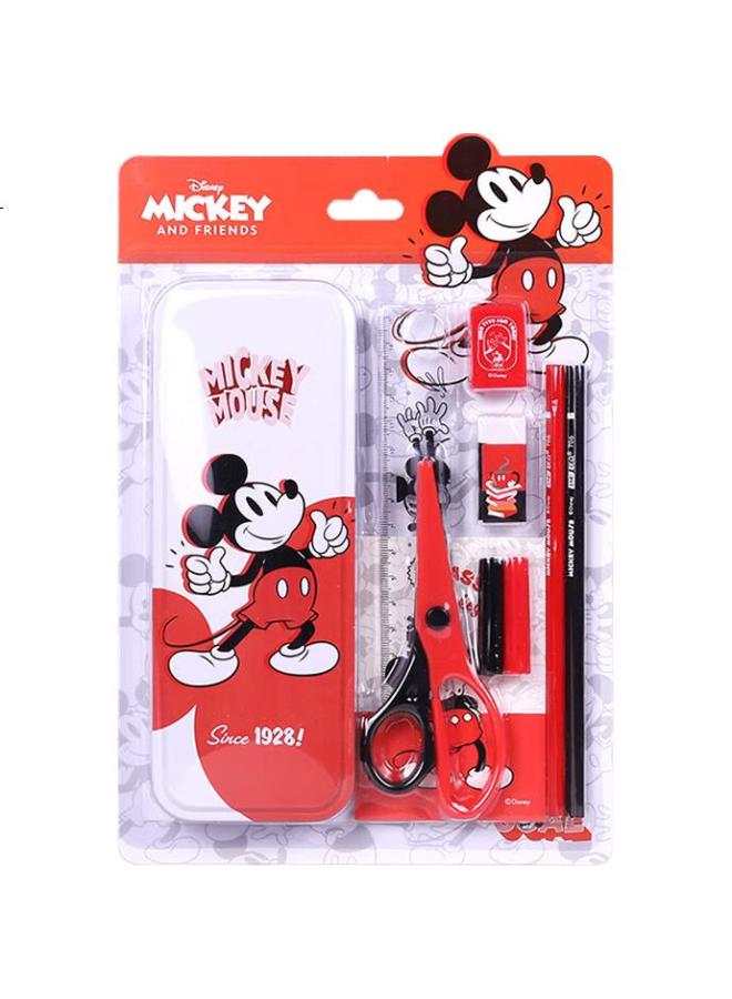 Disney 8-Piece Stationery Set, Pencil Case, First Grade Gift Box, School Supplies, Birthday Gift For Boys And Girls, Children'S Present, Mickey D01131M1 - Image 2