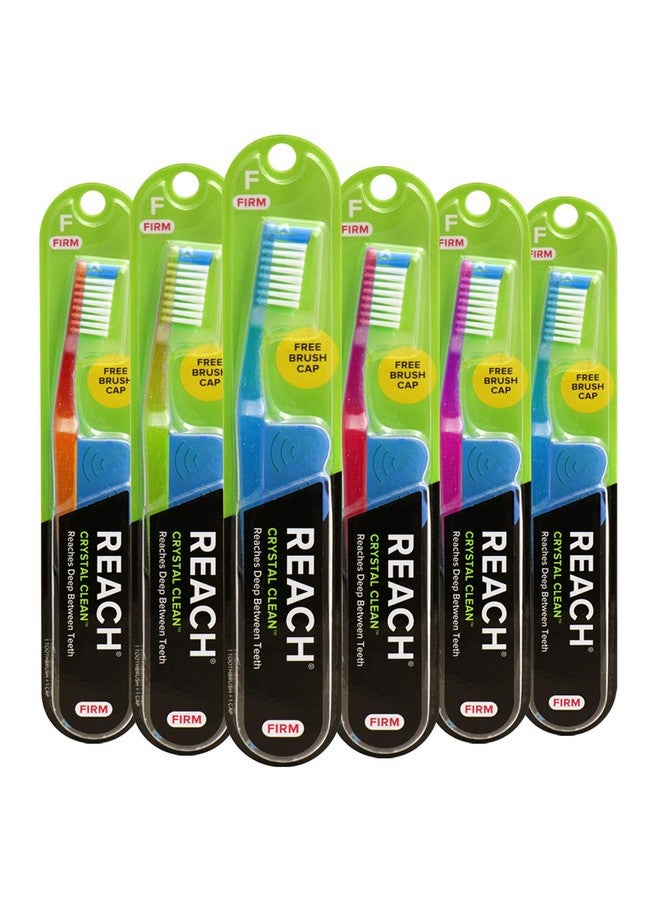 ريتش فرشاة أسنان ريتش كريستال كلين، شعيرات ثابتة، عبوة من 6 قطع - Image 1