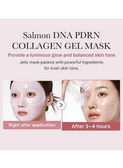 Medicube Salmon DNA PDRN pink collagen jelly gel mask | overnight face mask for glass glow skin- elasticity, hydrating, firming and moisturizing | korean skincare, 28g(Packaging May Vary)  - Image 4