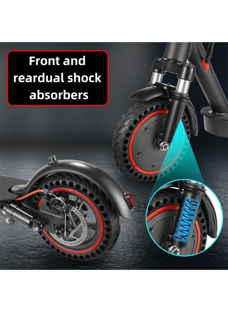ETG 8.5" Electric Scooter for Adults – 35KM/H, 20KM Range, 350W Motor, Dual Brakes, APP Control, Foldable & Portable, 150KG Load, Honeycomb Tires, LED Display – Black  - Image 5
