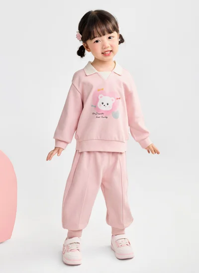 Balabala Toddler Unisex Knit long sleeve suit