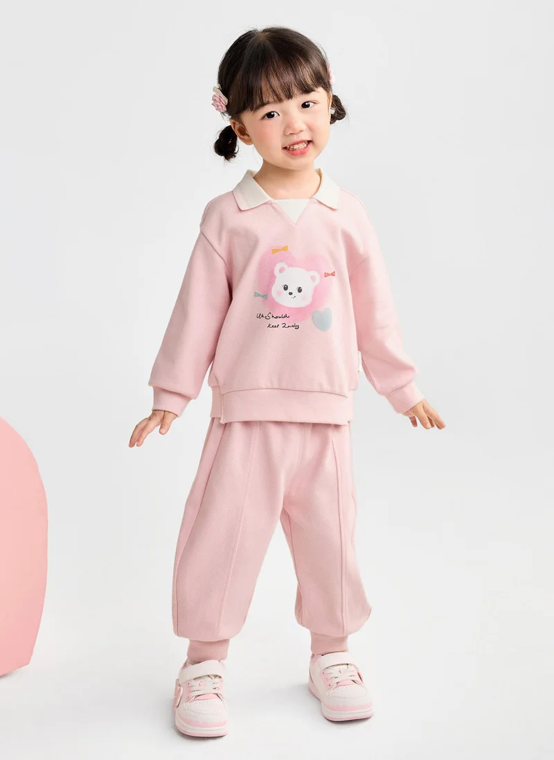 Balabala Toddler Unisex Knit long sleeve suit