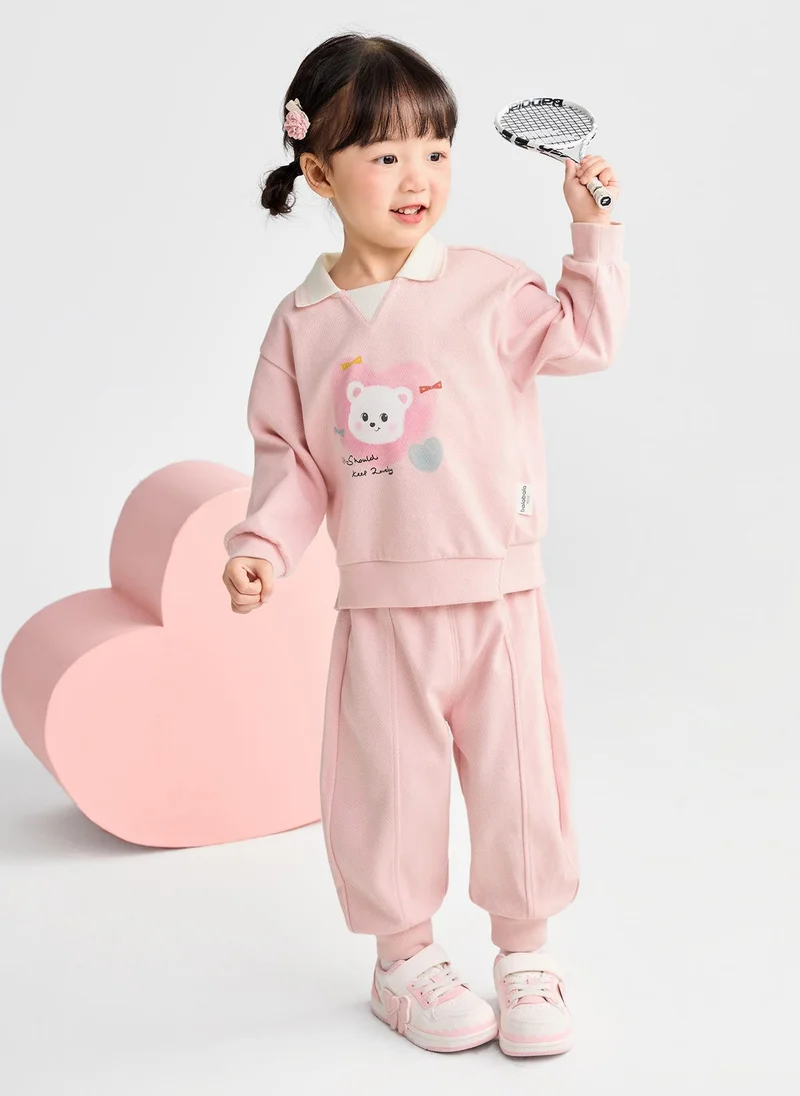 Balabala Toddler Unisex Knit long sleeve suit