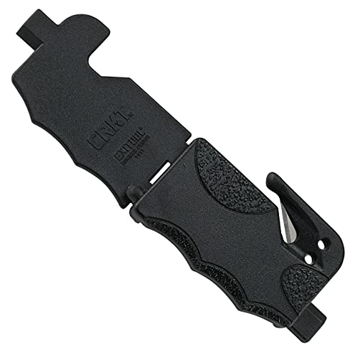 CRKT أداة متعددة الاستخدامات الطارئة CRKT Exitool: سلامة السيارات، قاطع حزام الأمان، كاسر الزجاج، يثبت على حزام الأمان 9031 - Image 1