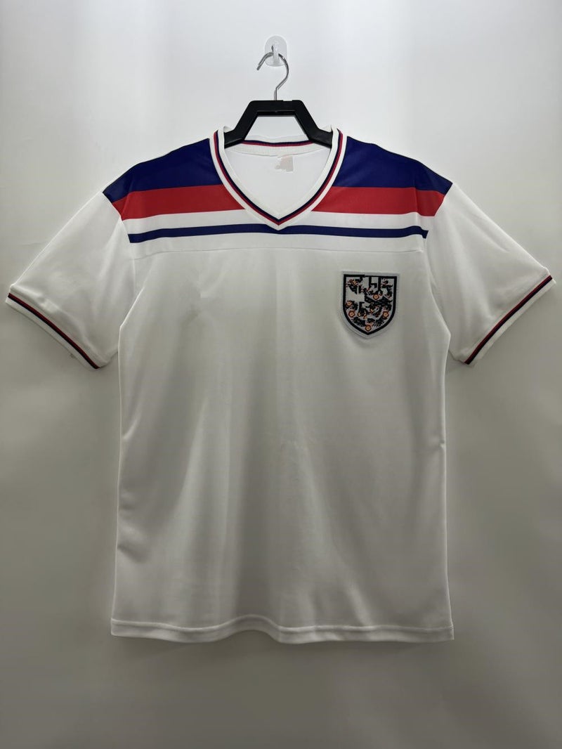Generic 1982 Retro England Football Shirt Customizable Team Jersey White