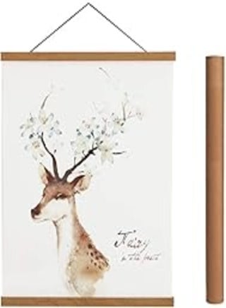 Artmag Magnetic Poster Hanger Frame, 20x28 20x30 20x24 Light Wood Wooden Magnet Canvas Artwork Print Dowel Poster Hangers Frames Hanging Kit (Teak Wood, 20") - pzsku/ZBD438FAFF51104AA9C2BZ/45/_/1724097887/d5636f9b-3b6a-4473-b3ae-79f9217d73cc