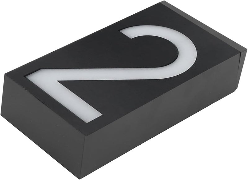 Solar Powered LED Number Sign Light for Door Address House Hotel Store Outdoor Weatherproof with 6 Bright LEDs Easy Install Theft Design Polycrystalline Silicon Panel - Image 5