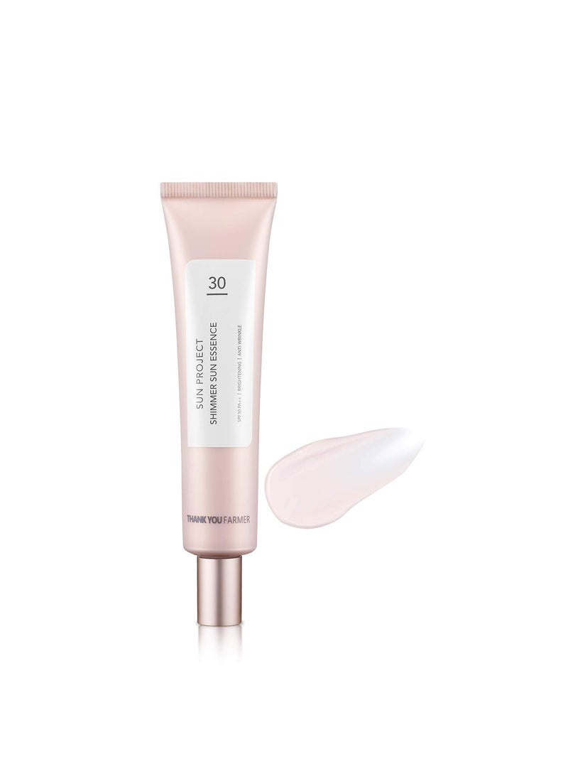 THANKYOU FARMER Thank You Farmer Sun Project Shimmer Sun Essence SPF 30 40 Milliliter 