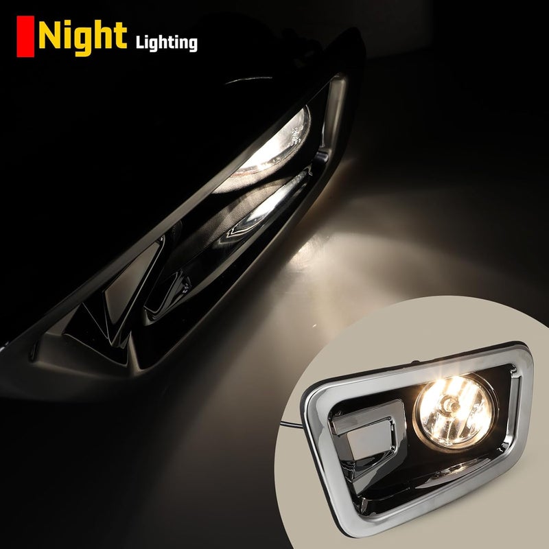 AUTOFREE Fog Lights for 2017-2018 Titan & 2016-2019 Titan XD with H11 Bulbs - Clear Lens - Image 5