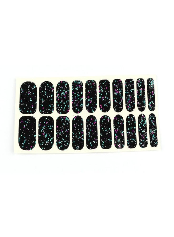 KOENWEENI 20 Wraps Nail Art Stickers Full Wrap Stars Glitter Self-Adhesive Waterproof Nails Strips Decals for Women Girls Home DIY Decorations - Image 5