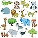 BXI 17 Pcs Zoo Animals Felt Board Story Pieces Set for Toddlers Preschool Kindergarten Precut Felt Jungle Animals Figures for Preschool Crafts Activity Early Learning Storytelling - Image 2