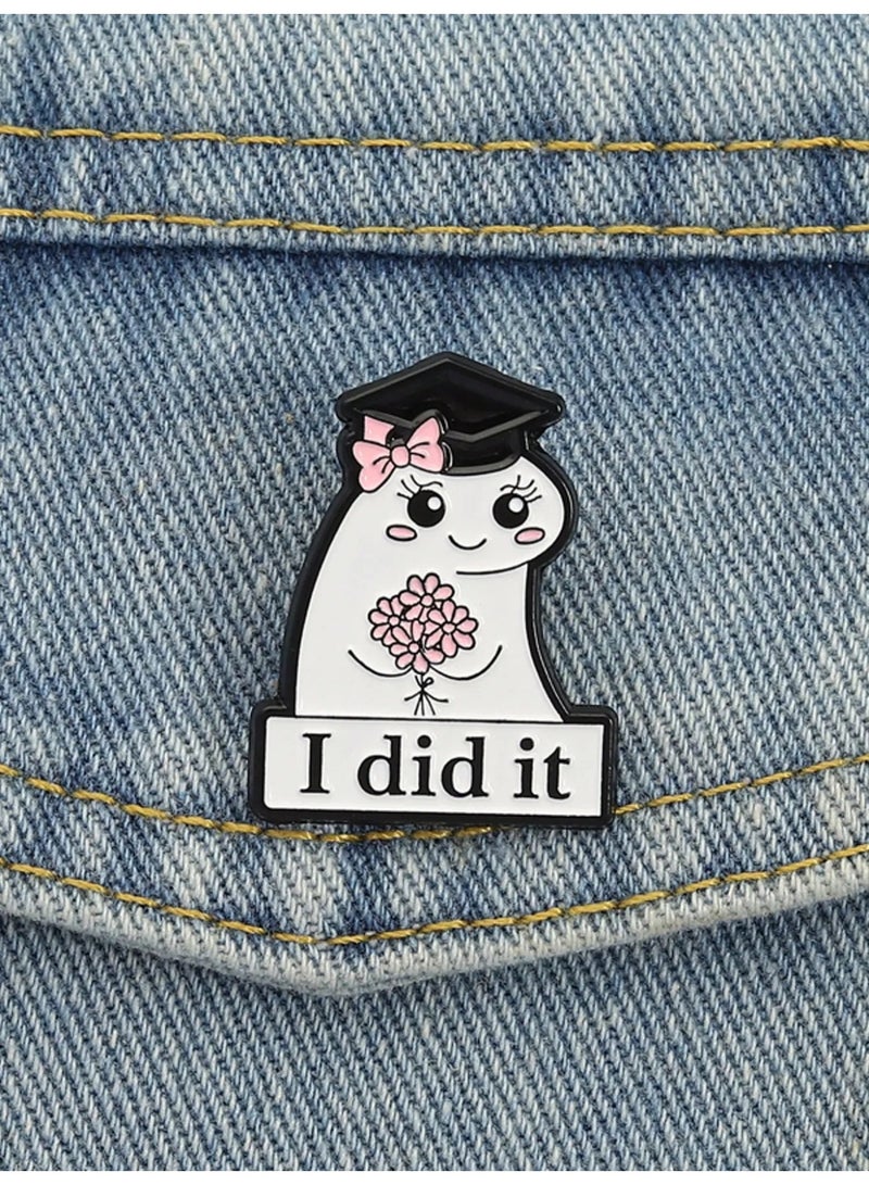 Cute Graduation Brooch Pin – Stylish Graduation Accessory for Clothes, Bags & Hats, Perfect for Celebrating Graduation in a Unique Way - Image 3
