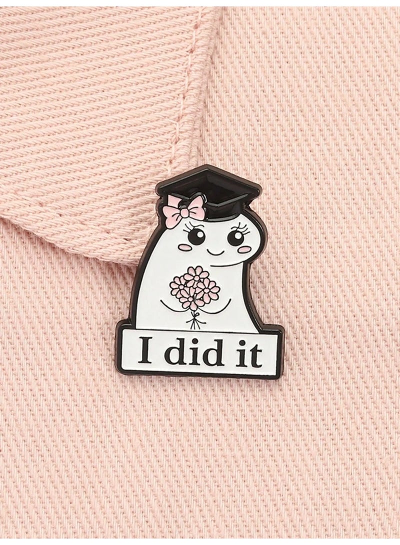 Cute Graduation Brooch Pin – Stylish Graduation Accessory for Clothes, Bags & Hats, Perfect for Celebrating Graduation in a Unique Way - Image 2