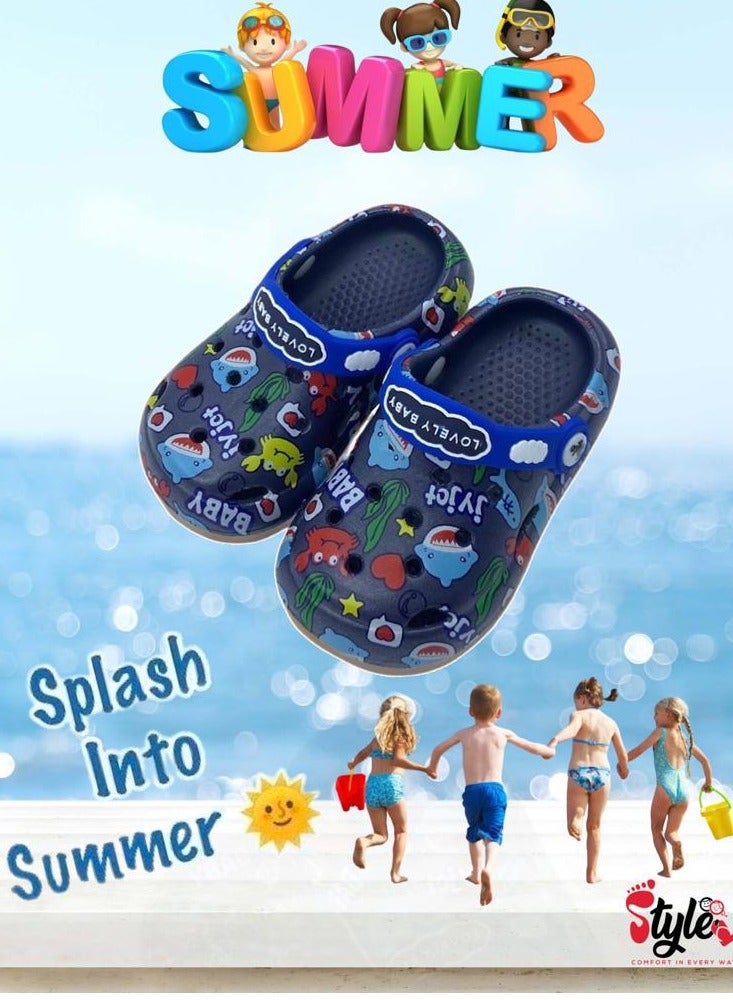 Style Kids Anti Slip Cartoon Printed Sandals And Clogs Slippers  - Image 1