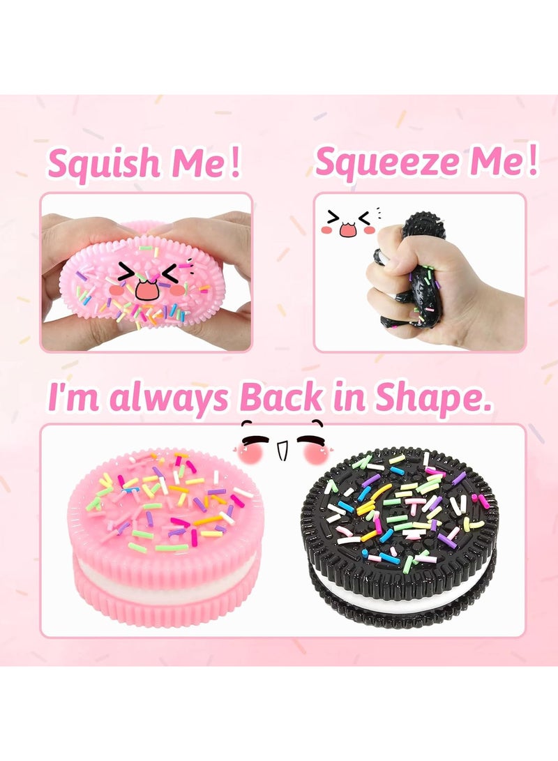 2 Pcs Squishy Toy, Stress Relief Toys Adults&Kids, Kawaii Fufu Squishy Fidget Toys, Stress Squishy Ball, Mochi Squishy Anxiety Relief Toys for Party Favors - Image 2
