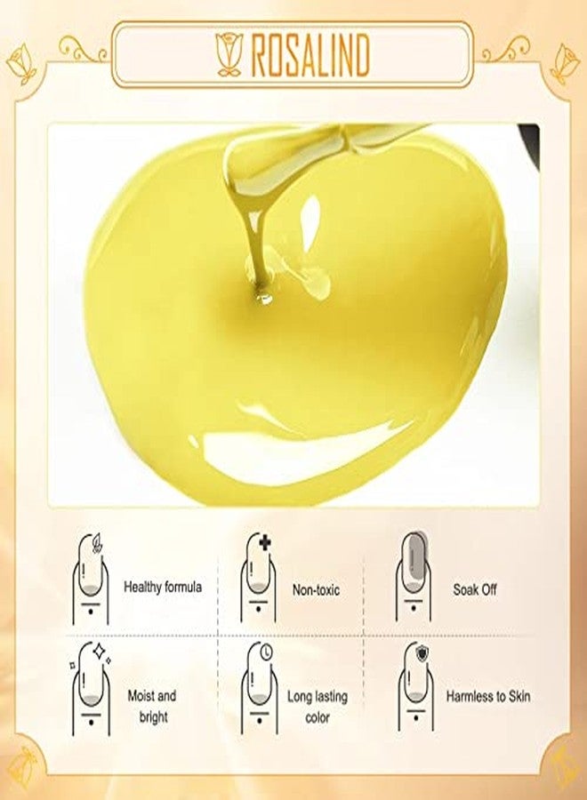 ROSALIND UV Gel Polish Soak Off 6ML from BELLE GAGA™ Pure Color Nail Gel Bright For Nail Art Design Need LED/UV Lamp to Cure (PX44) - Image 5