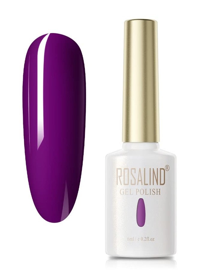 ROSALIND UV Gel Polish Soak Off 6ML from BELLE GAGA™ Pure Color Nail Gel Bright For Nail Art Design Need LED/UV Lamp to Cure (PX44) - Image 1