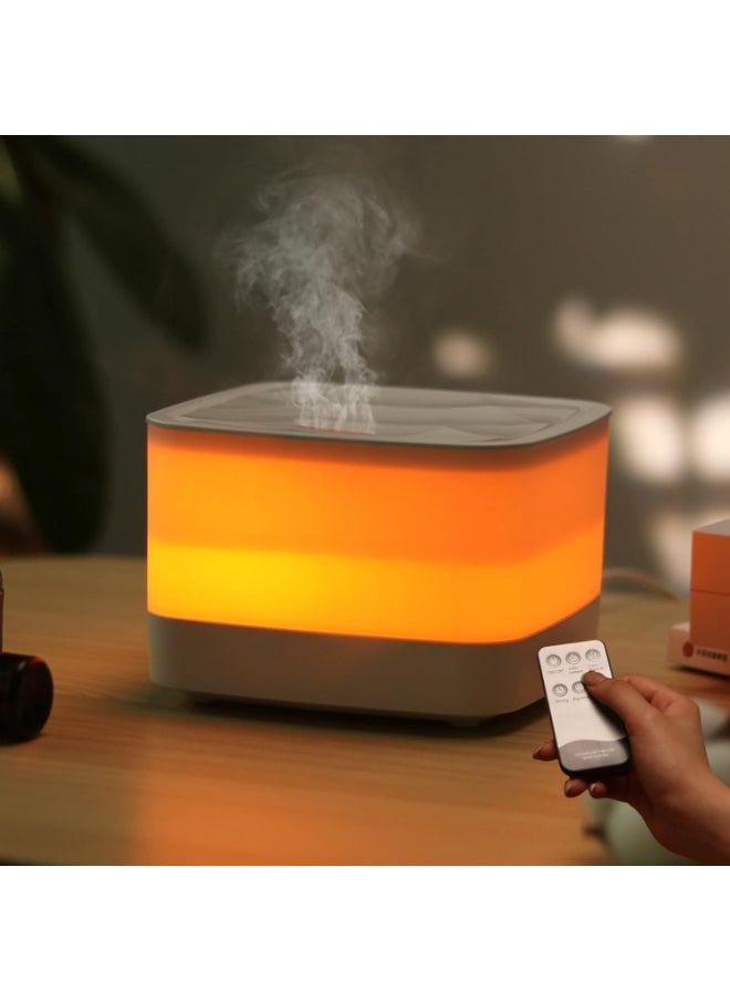 Lullaxx Essential Oil Aroma Diffuser 800ml, Upgraded Aromatherapy Diffuser with Remote Control,4 Timer and 7 Color Lights, Cool Mist Humidifier for Home Bedroom Office  - Image 1