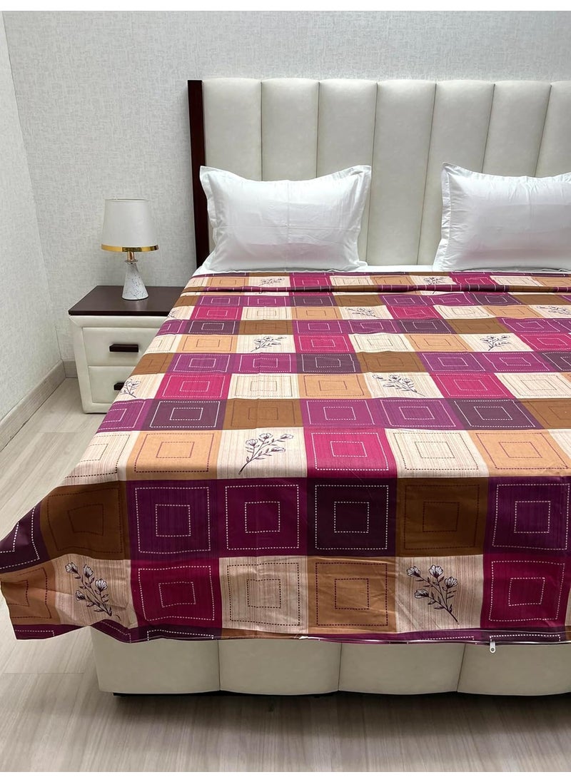 Pure Decor Pure Decor Batik Collection 100 Pure Cotton King Size Duvet CoverDoharQuiltRajai Cover with Zipper 1 Double Bed Blanket Cover with Zipper Duvet Cover 88 X 96 4708  - Image 5