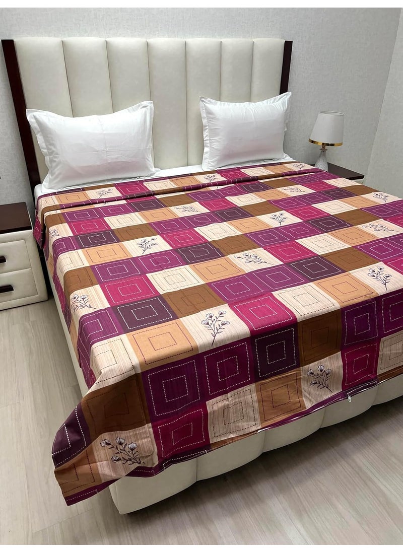 Pure Decor Pure Decor Batik Collection 100 Pure Cotton King Size Duvet CoverDoharQuiltRajai Cover with Zipper 1 Double Bed Blanket Cover with Zipper Duvet Cover 88 X 96 4708  - Image 1