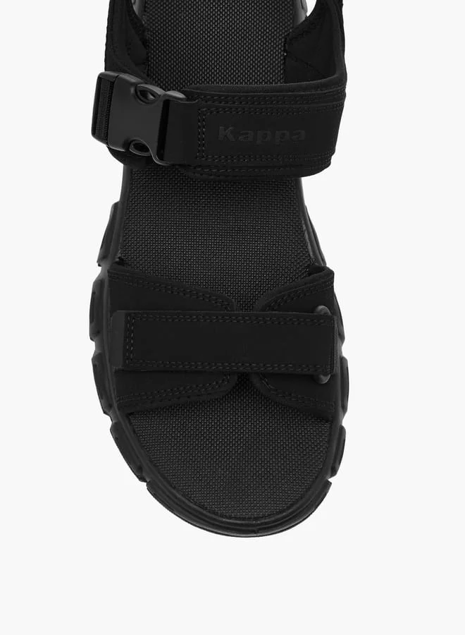 Kappa BLACK Men's Strappy Sandals With Hook And Loop Closure for Men | Best Price UAE
