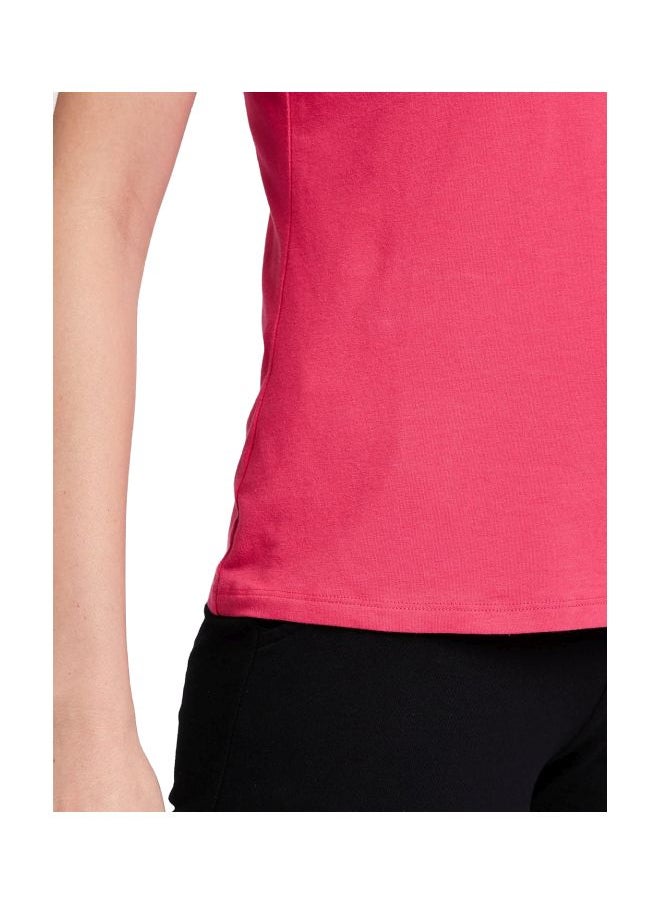 JOCKEY - Jockey 1359 Women Super Combed Cotton Elastane Stretch Regular Fit Solid V Neck Half Sleeve T Shirt - Image 1