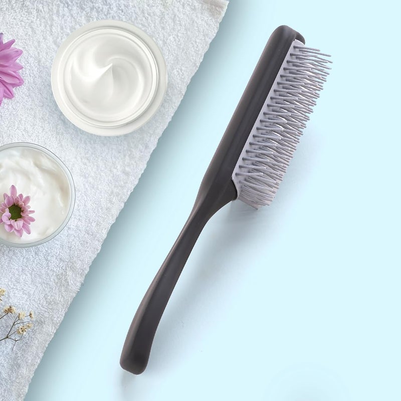 Rey Naturals Rey Naturals Hair Styling Brush Curl Defining Hair Brush for Thick Curly Wavy Hair Hair Comb Hair Brush for Women Men Black - Image 2