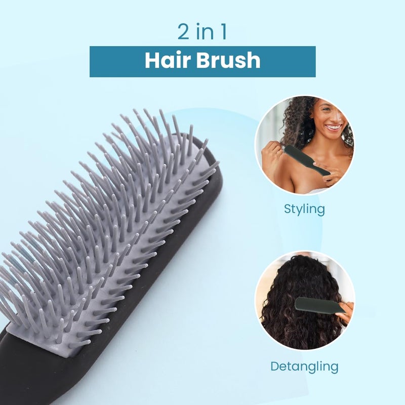 Rey Naturals Rey Naturals Hair Styling Brush Curl Defining Hair Brush for Thick Curly Wavy Hair Hair Comb Hair Brush for Women Men Black - Image 5