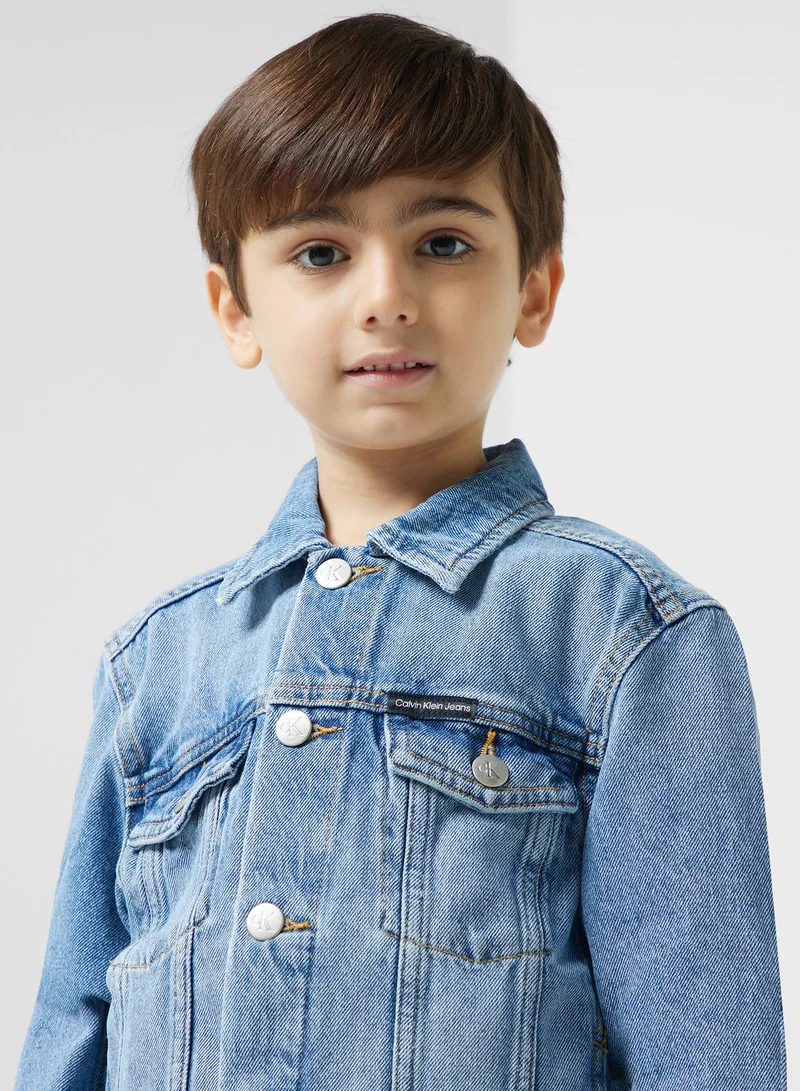 Calvin Klein Jeans Youth Denim Trucker Jacket