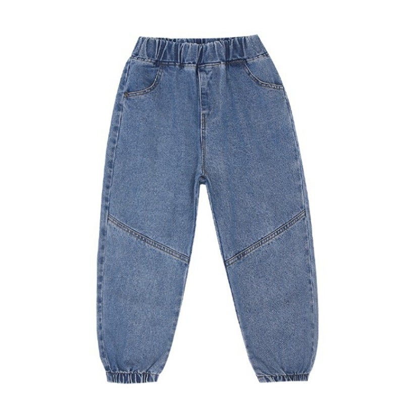 Boys' Jeans Big Boys Children'S Black Spring Wear Soft Pants - Image 5