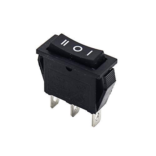 Electronicspices Electronic Spices 5PCS 15A 250V 30A 220V Large Rectangle Black Rocker Switch 3 Position DC 12V ON-OFF Power Switch - Image 2