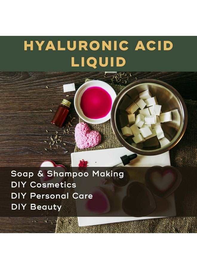 BRM CHEMICALS سائل حمض الهيالورونيك من BRM Chemicals 250 مل لصنع السيروم، تركيبات الجمال المضادة للشيخوخة، مرطب وصنع لوشن، صناعة مستحضرات التجميل والعناية الشخصية DIY للوجه والشعر والبشرة والجسم - Image 3