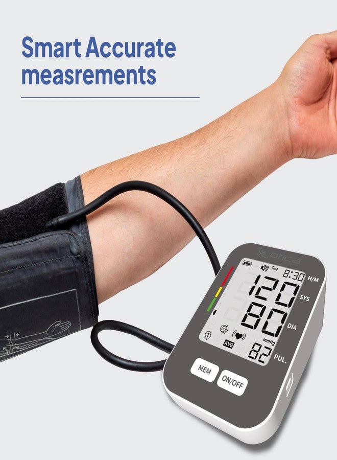 OTICA BP Monitor Most Accurate Arm Blood Pressure Monitor with USB and AA Cell(100% Accurate), Black - Image 5