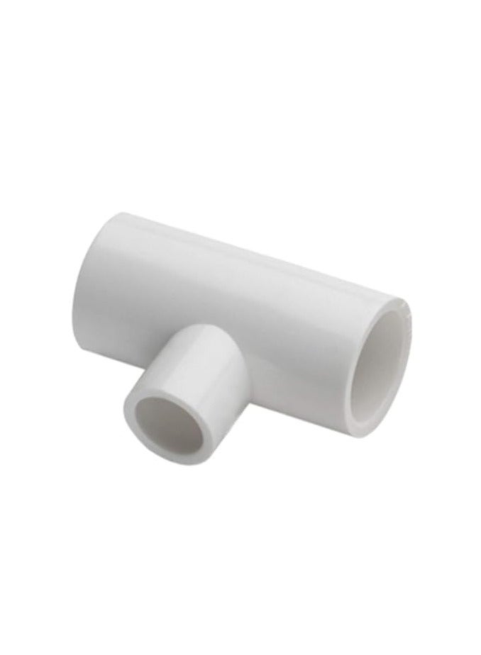 Meridian 1" Plastic Pipe Fitting Elbow Tee – Pack of 4, White - CT - Image 1