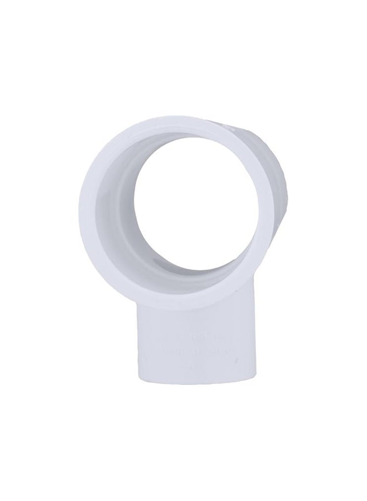 Meridian 1" Plastic Pipe Fitting Elbow Tee – Pack of 4, White - CT - Image 3