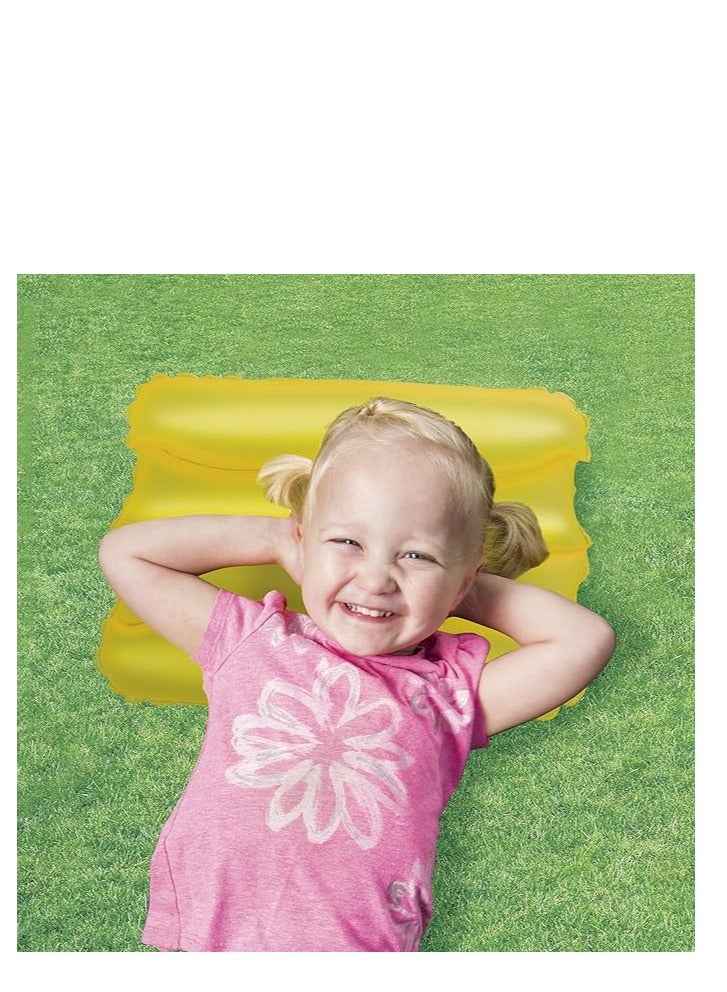 Bestway Wave Inflatable Travel Pillow – Ergonomic Air Cushion for Camping, Beach, Pool, and Home Use – Compact, Lightweight, and Comfortable Neck Support Pillow - Image 3