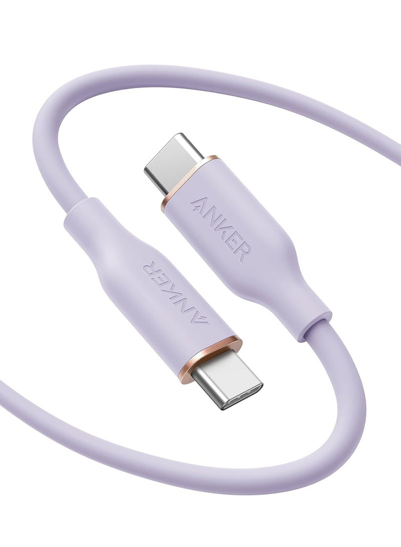 USB-C to USB-C Cable 240W 6ft, USB 2.0 Type C Charging Cable Fast Charge for MacBook Pro 2020, iPad Pro 2020, iPad Air 4, iPad Mini 6, Galaxy S21, Pixel, Switch - Image 1