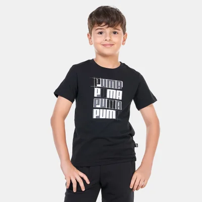 PUMA Kids' Essentials+ Logo Lab T-Shirt