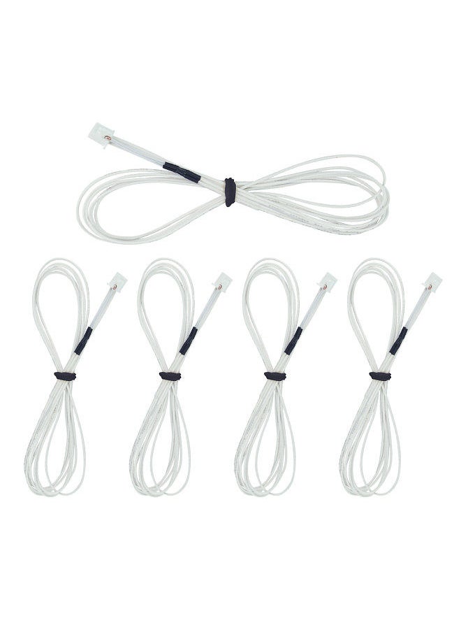 Generic - 3D Printer NTC 3950 Thermistors Temp Sensor NTC3950 100K ohm Compatible for Creality 3 Mega 3D Printer Heatbed or Hot End Extruder 1Meter(39.3in) 5PCS - Image 1