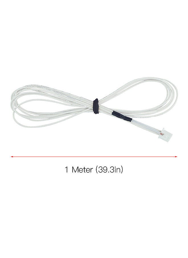 Generic - 3D Printer NTC 3950 Thermistors Temp Sensor NTC3950 100K ohm Compatible for Creality 3 Mega 3D Printer Heatbed or Hot End Extruder 1Meter(39.3in) 5PCS - Image 1