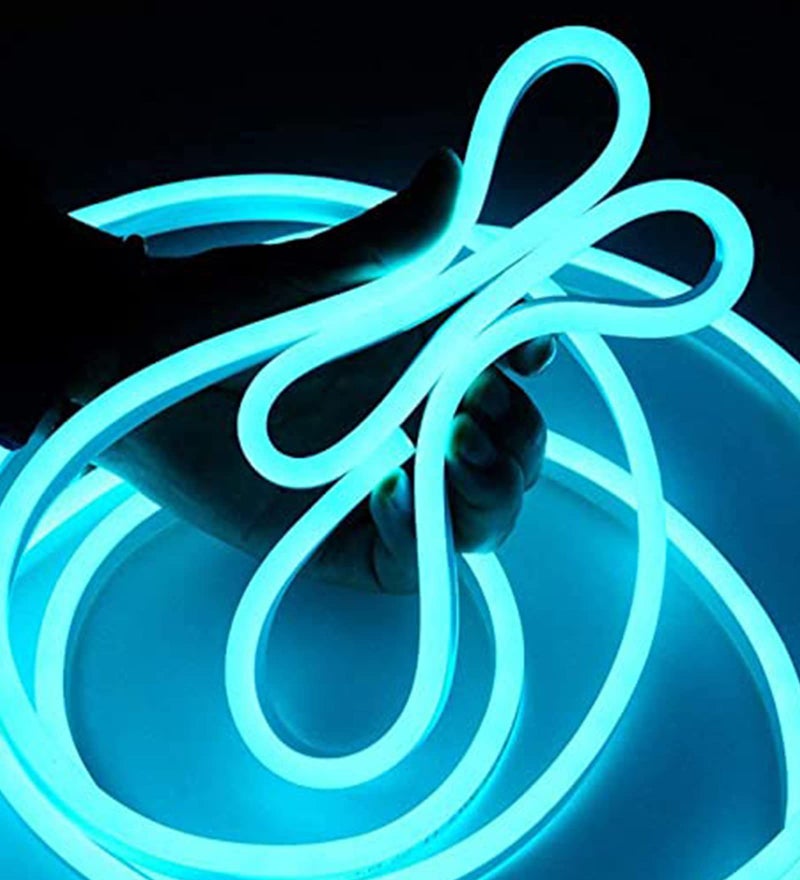 The Purple Tree LED Neon Light Rope, Waterproof Outdoor Flexible Light with Connector, 120LED/M Silicone Light for Diwali, Christmas, Indoor Outdoor Decoration (Sky Blue, 5 Meter) - Image 2