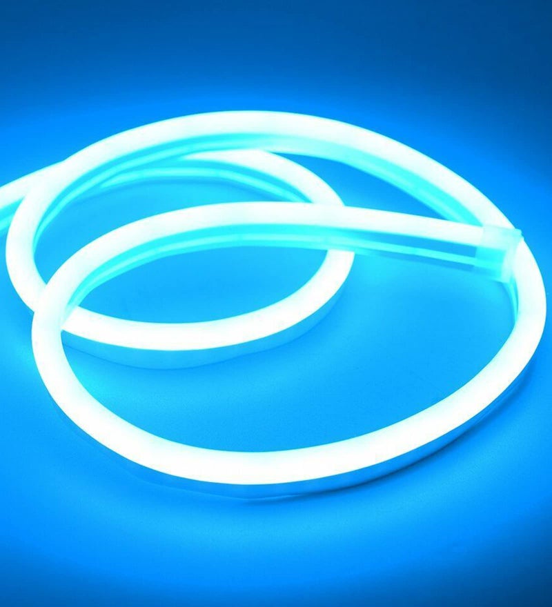 The Purple Tree LED Neon Light Rope, Waterproof Outdoor Flexible Light with Connector, 120LED/M Silicone Light for Diwali, Christmas, Indoor Outdoor Decoration (Sky Blue, 5 Meter) - Image 1