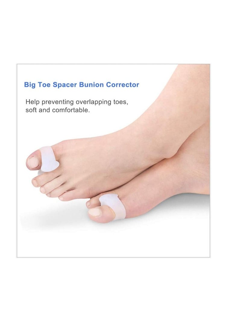 AS SEEN ON TV - Toe Bunion Straightener Corrector Relief Sleeves Kit – Hallux Valgus Protector Toes Separator 7Pc Set - Image 1