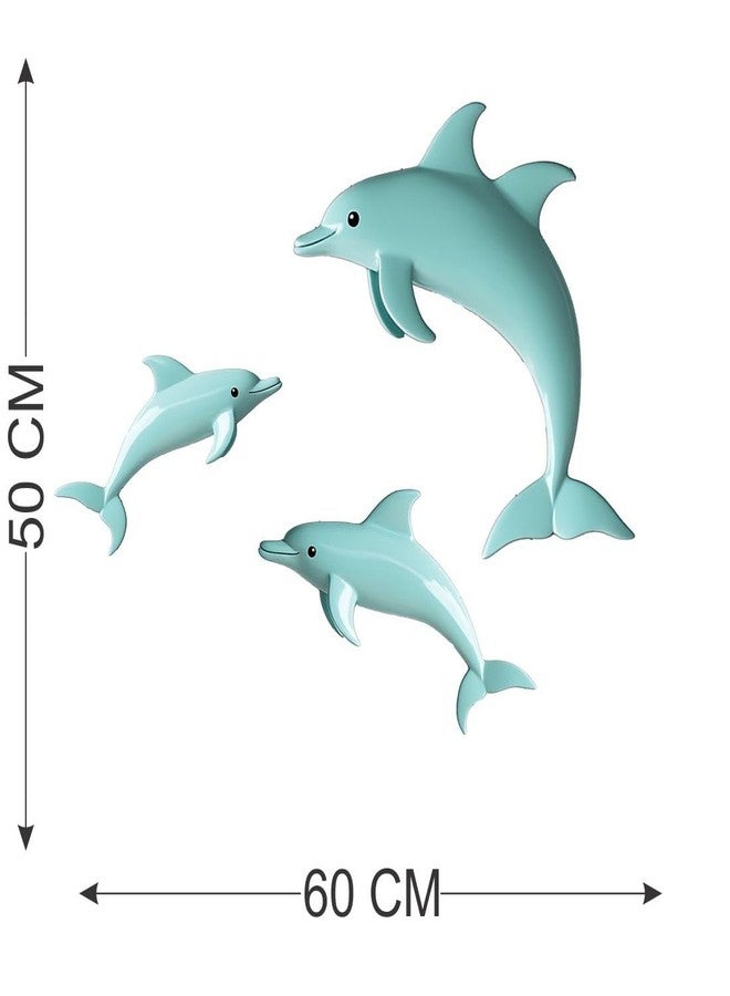 AH Decals Cartoon Dolphin Animated Wall Sticker Beautiful Created Designs Kids Room Sticker Wall, Hall, Living Room,Poster 3D Background Removable Sticker Gallery Poster-Vinyl - Image 4