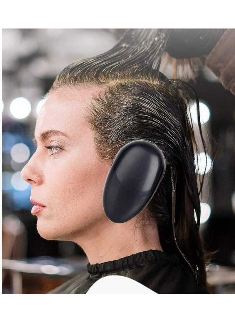 Generic 8pcs Black Professionale Hair Salon Ear Cover Pads Sheets Ear Protector Hairdressing Dye Coloring Caps Ear Prtotection Earmuff for Hair Salon Hair Coloring Hair Treatment  - Image 5
