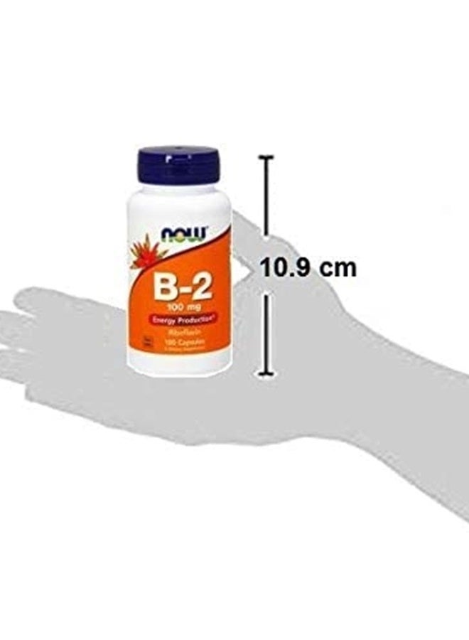 NOW Vitamin B-2 (riboflavin) 100mg, 100 Capsules (Pack of 3) - Image 4