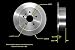 Bendix Premium PRT5549 Rear Brake Rotor for Lexus RX330 20062004 RX350 20092007 RX400h 20082006 Toyota Highlander 20072004 - Image 2
