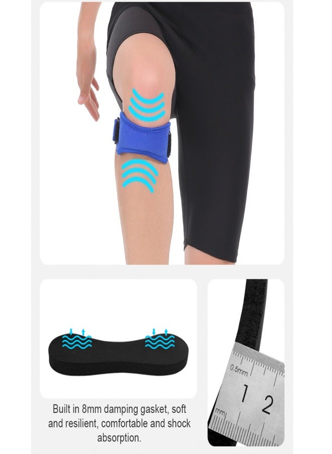 أولايكس واقي ركبة قابل للتعديل، واقي للركبة، دعامة للرضفة، دعم للركبة، مناسب للمشي لمسافات طويلة، كرة القدم، كرة السلة، الجري، الرياضة، أداة حماية للرضفة - Image 4