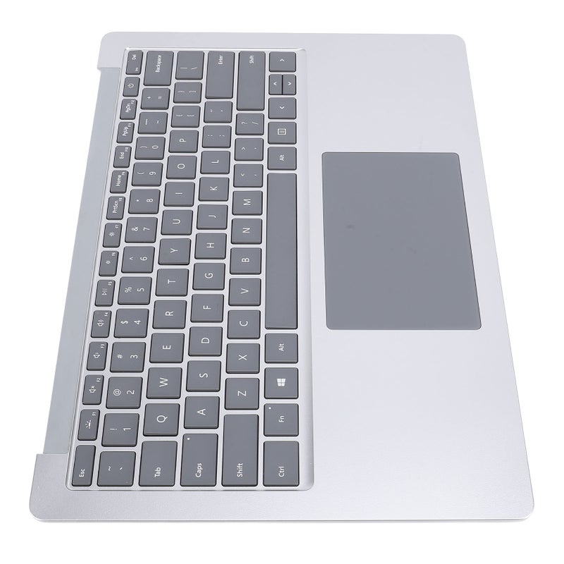 Laptop Palmrest Keyboard Full Size Laptop Palmrest Keyboard Touchpad Assembly for Laptop 3 4 5 1951 13.5 Inch Silver - Image 3